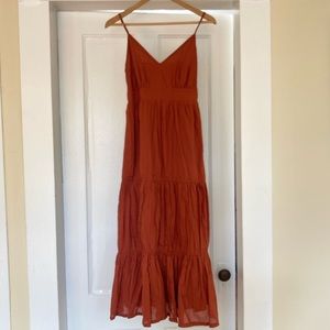 Italian Rust Maxi Dress 40
